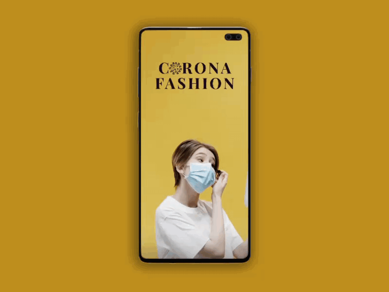 Corona Fashion E-commerce App UI Design