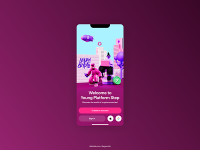 Welcome Page // Young Platform Step