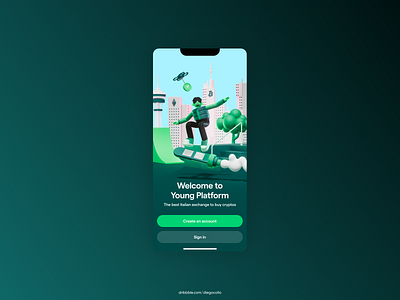 Welcome Page // Young Platform