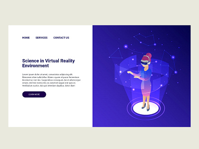 SCIVRE adobexd minimalist virtualreality web