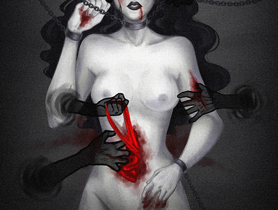 Hurt blood digitalart illustration violence