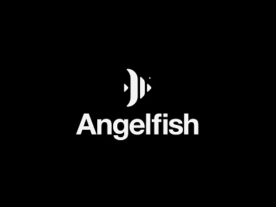 Angelfish Logo animal animal logo behance black white black and white branding branding and identity design fish fish logo identity identity design logo logo design logo designer modern modern design modern logo neutral vector