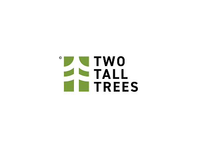 Two Tall Trees Logo abstract branding branding and identity branding design design identity logo logo design logodesign minimal minimalist logo modern modern design modern logo nature negative space negative space logo simple simple logo tree logo