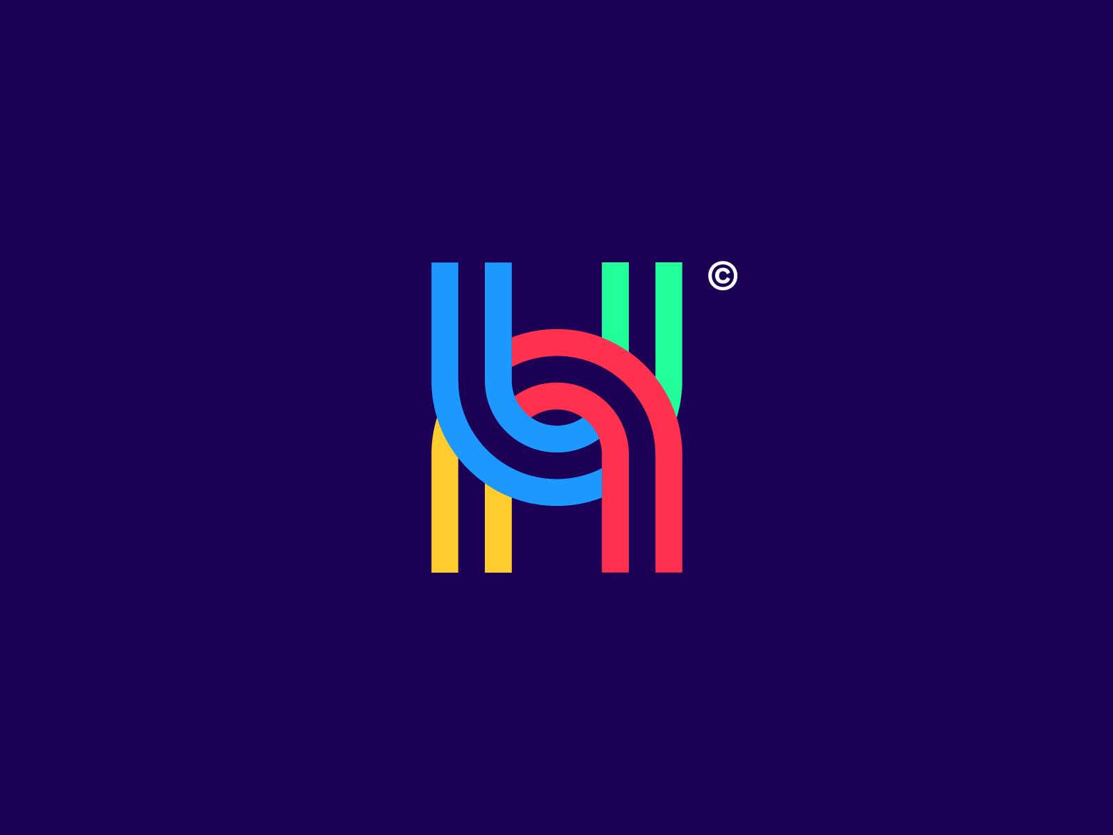 Letter H Logo By Tuell Design On Dribbble