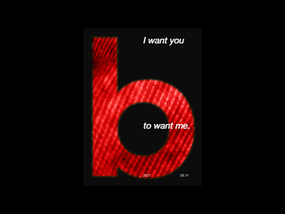 I Want You 36days 36daysoftype 36daysoftype02 background design experiment experimental modern photoshop poster poster art poster design print print design red text texture textured type typography