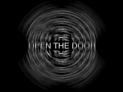 Open The Door adobe after effect animation animation after effects clean design experiment experimental graphic design helvetica kinetic kinetic type kinetic typography minimal modern moving type texture type typographic typography