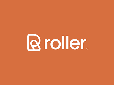 Roller© app logo branding branding and identity design graphic design icon identity letter letter logo letter r logo logo design minimal modern modern logo monogram orange r logo simple symbol