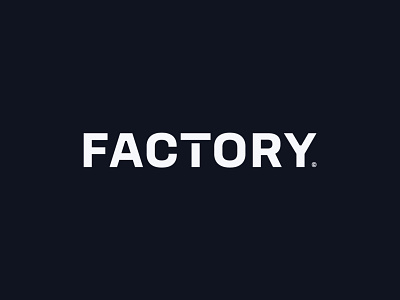 Factory Logotype by Patrick Tuell - Brand Designer on Dribbble