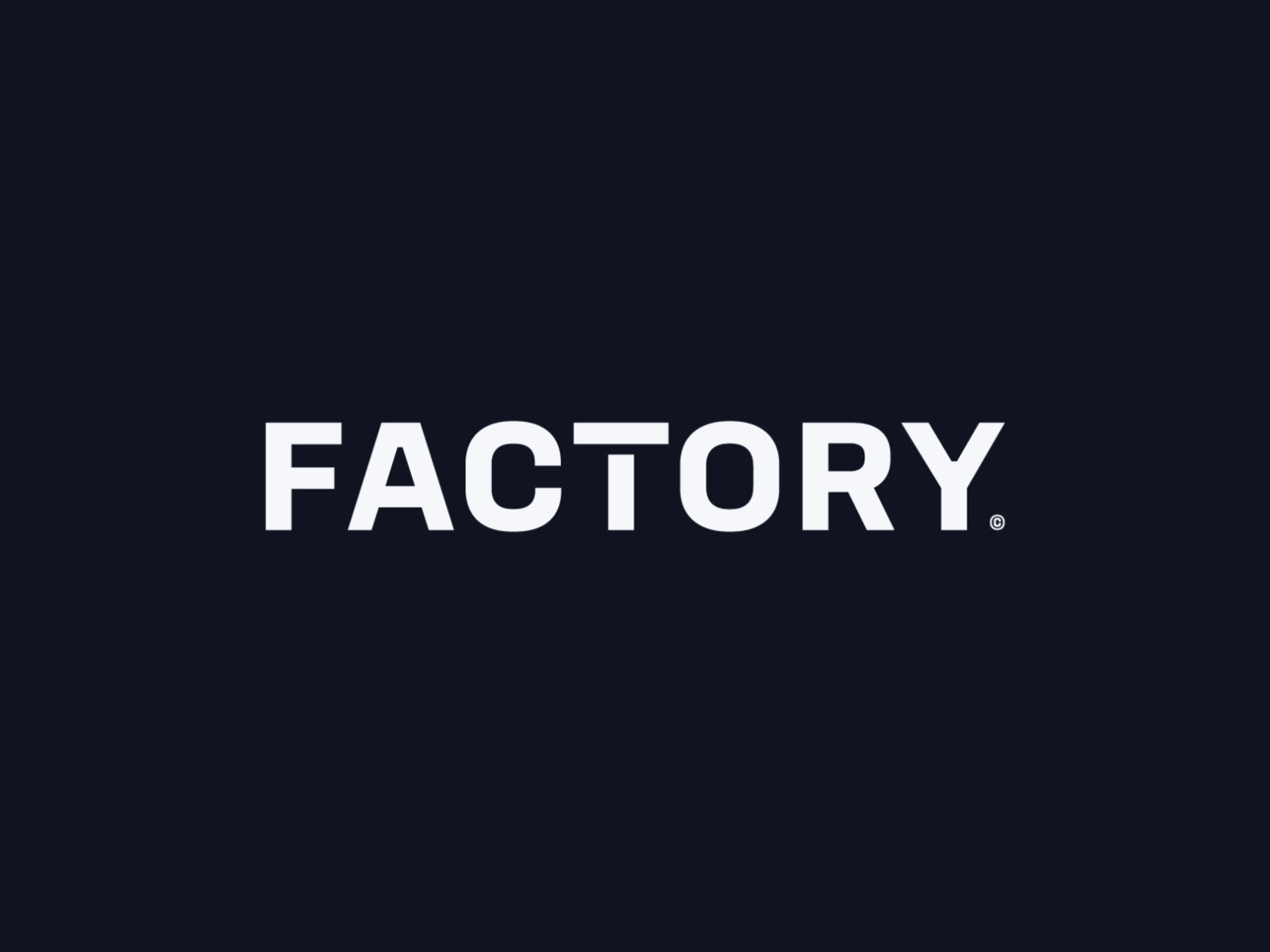 Factory Logotype by Patrick Tuell on Dribbble