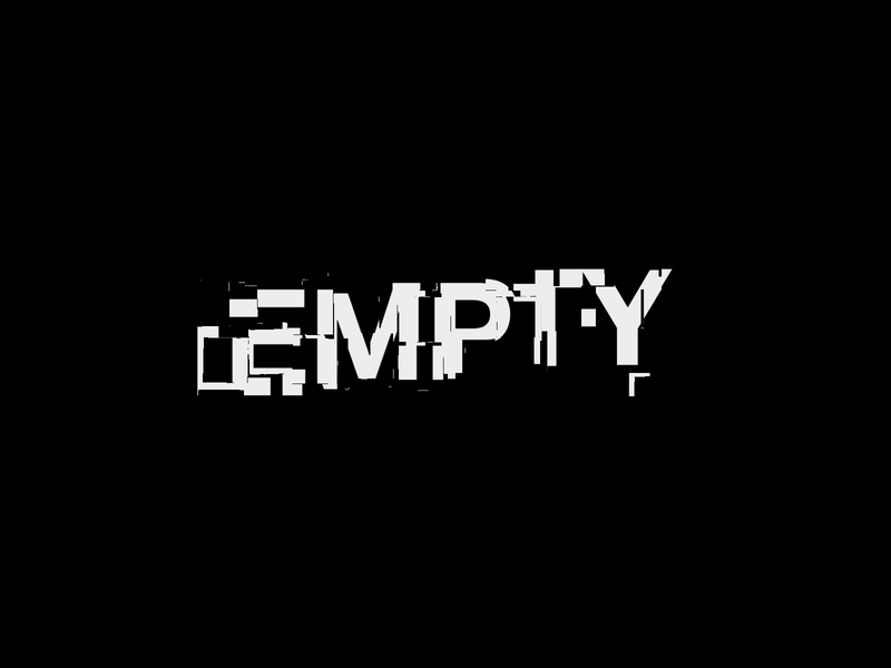 Empty after effects animated animation design gif graphic design kinetic kinetic type kinetic typography modern motion motion graphics type typography video
