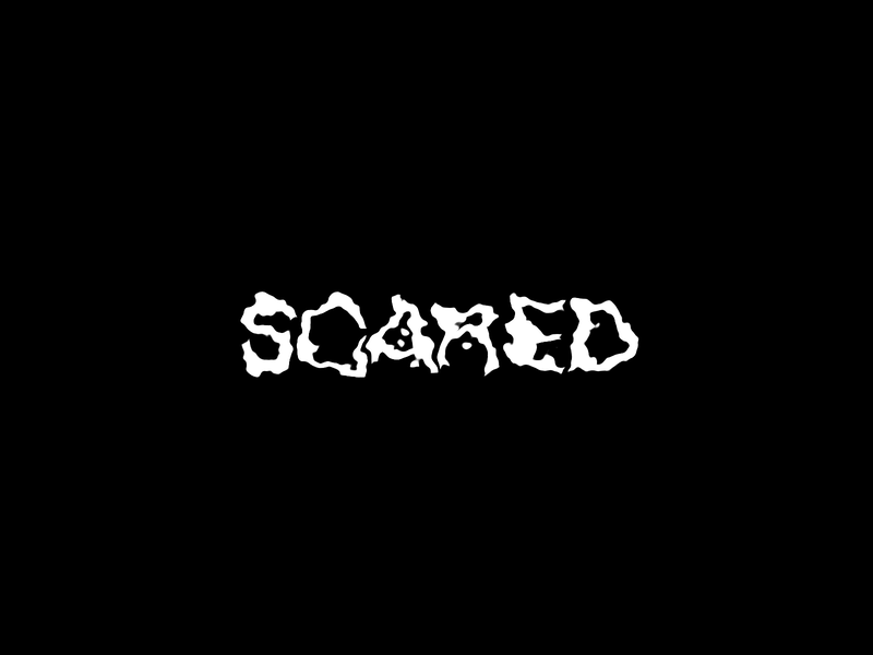 Scared after effects animated animation design experiment experimental exploration gif graphic design kinetic kinetic type kinetic typography modern motion motion graphics type typography video
