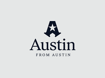 Austin from Austin Logo branding branding and identity classy clean design identity lockup logo logo design minimal minimal logo modern modern logo real estate realtor realty serif type typography vector