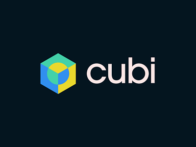 Cubi branding branding and identity circle color palette colorful cube design geometric identity illusion logo logo design minimal modern saas sphere startup tech vector visual identity