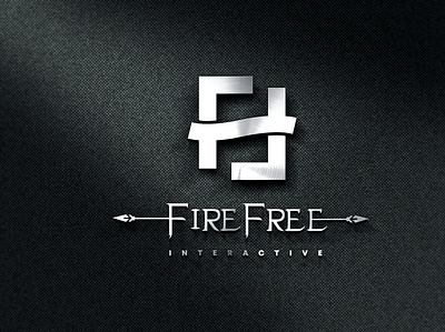 Fire Free Interactive branding design logo vector