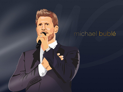 Michael Buble design illustration michael buble portrait vector