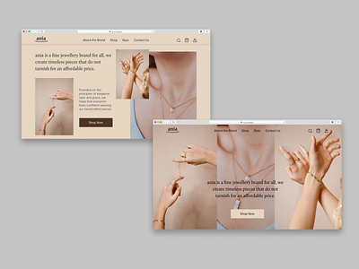 Daily UI #003 - Landing Page Design adobe xd branding daily ui daily ux design jewellery logo ui ui design ux ux design web design website