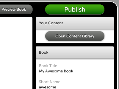 Publish book publishing webapp
