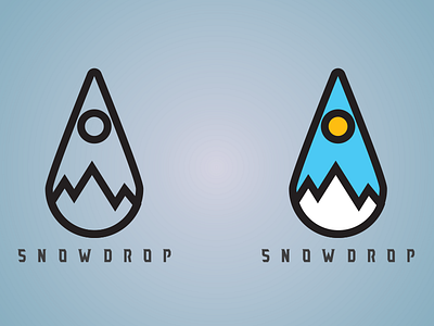 053117 Snowdrop dailylogochallenge logo mountain ski snowdrop