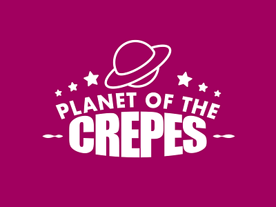 070617 Planet of the Crepes dailylogochallenge foodtruck logo
