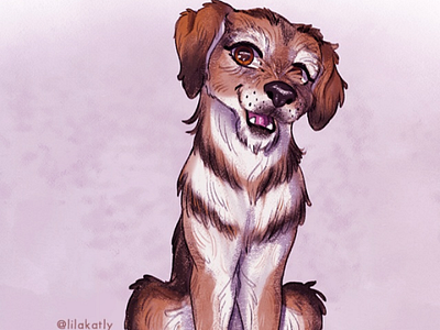 Doggie animal animal art chihuahua commission dog illustration painting pastels pomeranian