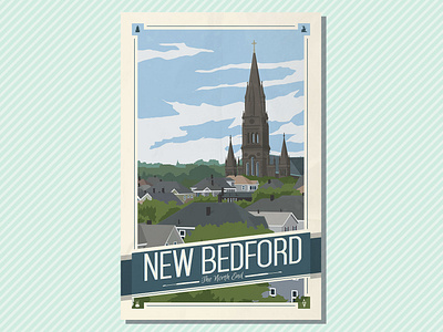 New Bedford North End Poster