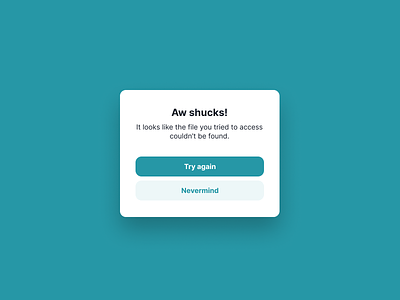 Modal (with stacked buttons) color modal shiftnudge