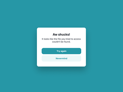 Modal (with stacked buttons)