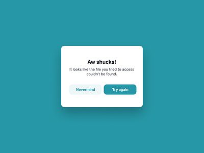 Modal (with inline buttons)