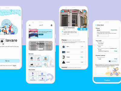 Lavare google ux course laundromat app laundry app service app ui ux washing clothes