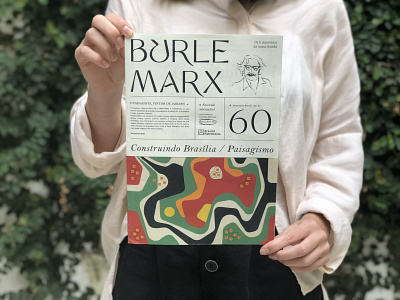 Burle Marx Editorial - Cover branding brasilia city branding design editorial editorial design exhibition graphic design illustration logo magazine palette typography