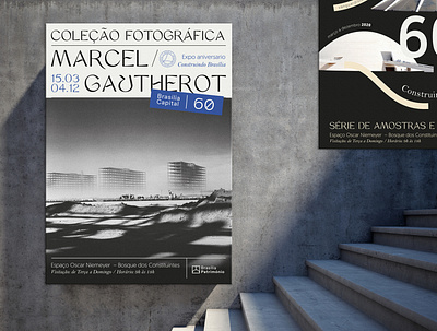 Poster Marcel Gautherot - Building Brasilia branding brasilia city branding design editorial exhibition graphic design logo photography typography