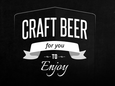 Craft Beer Word Art illustrator type typography vector vintage word art