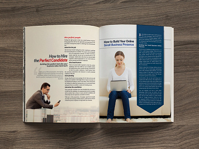 Business Article Spread business indesign layout magazine print type typesetting