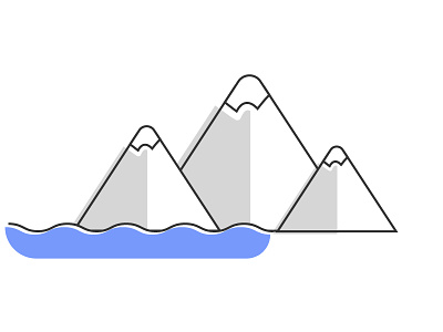 Hills and mountains illustration