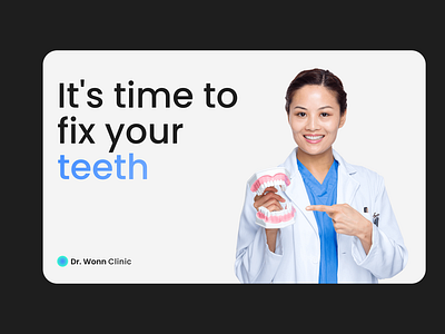 Dr. Wonn Clinic branding clinic dentist identity landing page logo ui ui design user interface uxui web design