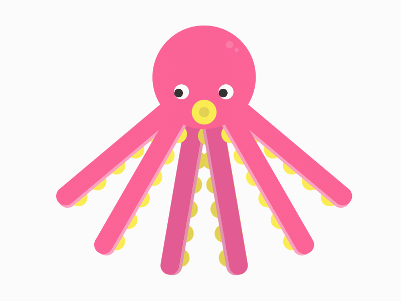 Octopus illustrator motiongraphic