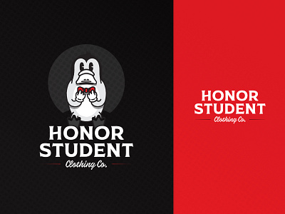 Honor Student Clothing Co. — Logo Design branding clothing company design illustration logo platypus