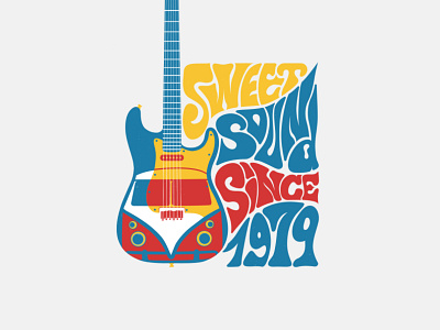 Sweet Sound bus design funky graphicdesign guitar illustration illustration design illustrator music typography vector