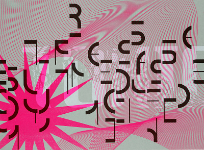 Experimental Type design illustration typography