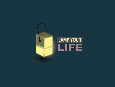 Lamp Your Life adobe illustrator cube cubes cubic lamp idea lamp lamp design lamps light night night lamp source yellow