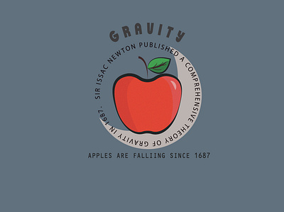 Is Apple significant for Gravity? 1687 apple apple design established graphic graphicdesign gravity green illustration design illustration digital illustrator leaf red