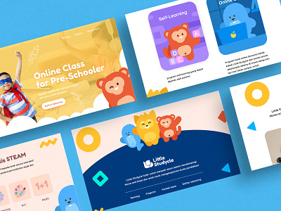 Little Studycle Landing Page design illustration ui uidesign web webdesign