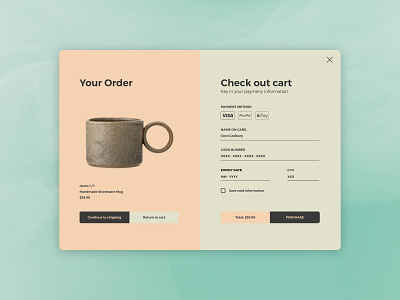 UI Challenge #002 - Credit Card Checkout