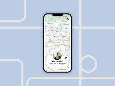 UI Challenge #020 - Location Tracker app dailyui design illustration location tracker mobile ui ux vector
