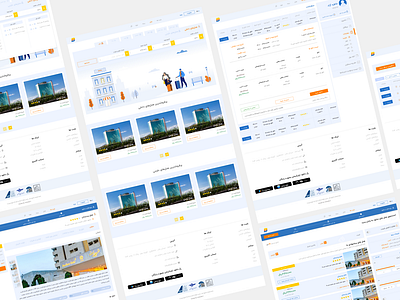 Bilit.com - hotel website branding design flat illustration ui ux web