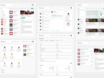 AcademiaHire - Student panel academy website branding design find job design student panel ui ux web website
