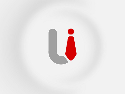 Head UI logo boss head logo red tie ui