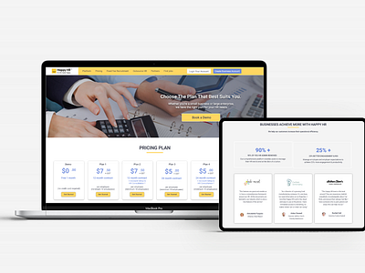 Business Finance Subscription web design
