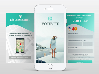 Vote Results mobile app design