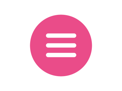 Dribbble Menu animation button dribbble hamburger icon interface menu motion pink slide ui